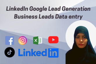do lead generation, find email address contact info google linkedin research