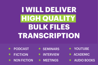 do audio transcription and transcribe video