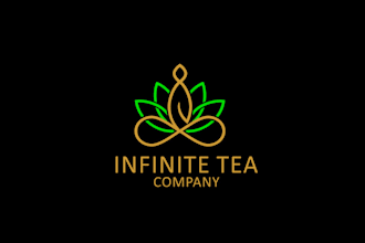 do popular elegant dynamic infinite tea company logo for your business