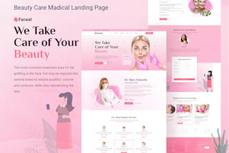 do unique web landing page UI design