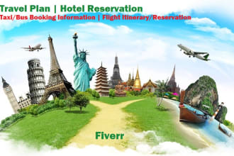 provide you travel plan, hotel and flight reservation