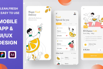 do mobile app UI UX design for android and ios