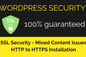 install SSL fix https and mixed content issue