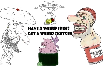 draw funny sketch of your idea