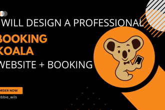 design any service website with bookingkoala, booking koala website