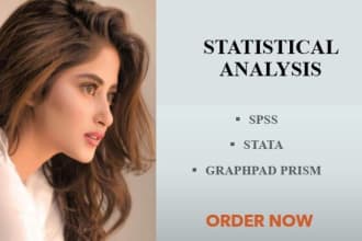 do statistical analysis through stata,spss, graphpad prism