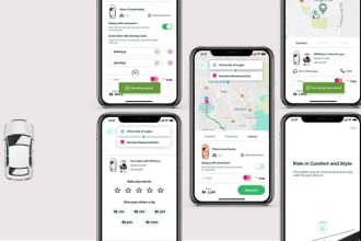 create a ride hailing, taxi, delivery, bolt, uber, ola, careem, lyft app