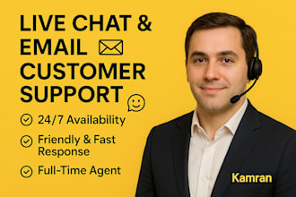 provide full time live chat and email customer support