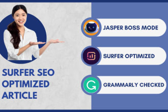 write engaging surfer SEO optimized articles using jasper ai