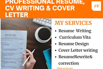 write, review, edit, and professionally rewrite your resume and CV