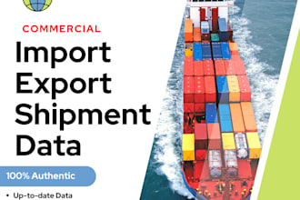 offer import export shipment data of any country, any product or hsn code