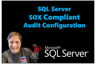 create a sql sox compliance audit for microsoft sql server