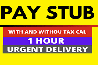 make pay stubs, checkstubs, payslip, paycheck