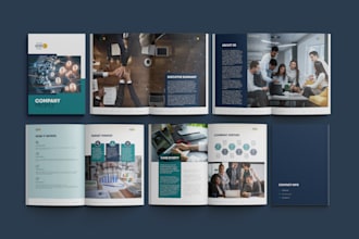 design brochures, company profile and annual report
