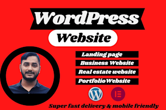 do wordpress website development, and web design with elementor