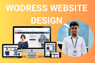 build responsive wordpress website design or blog