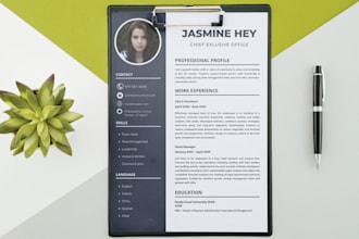 design a clean, attractive resume or a professional CV