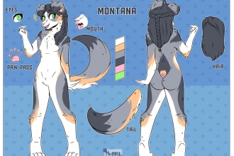 create a custom reference sheet for your furry character