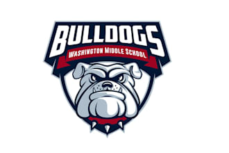 make a modern eye catching bulldog logo design for your business