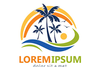 do high quality travel logo design satisfaction guaranteed