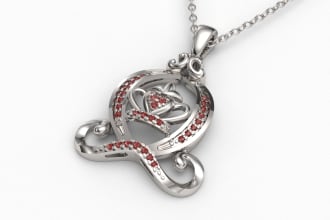 design a beauiful pendant for you and ready to print