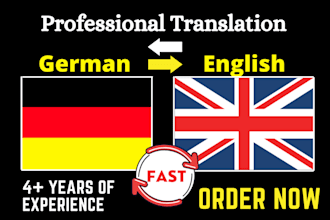 natively translate from english to german and vice versa