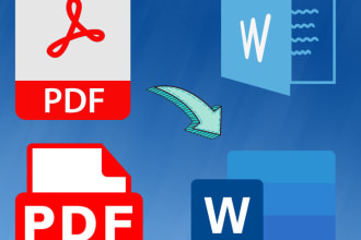convert  PDF file to  ms word