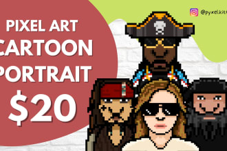 draw pixel art characters