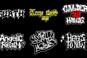 create a typeface logo for your metal hardcore punk or any band or brand