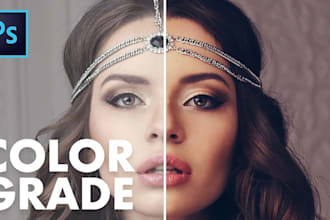 do color correction, color grading of your photo