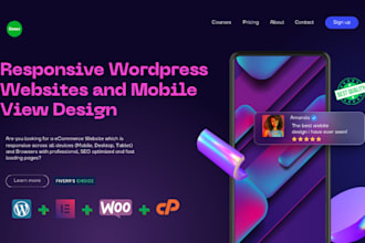 design and develop professional responsive wordpress website