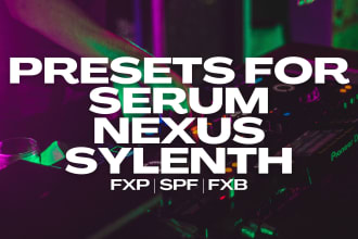 give you 10,000 presets for sylenth, nexus and serum