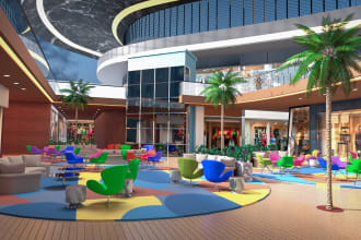 create 3d environment art, spatial io space, vrchat rooms and metaverse design