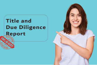 do title search and due diligence report