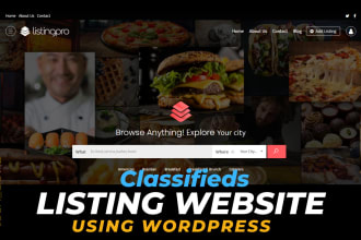 create a listing directory website using wordpress