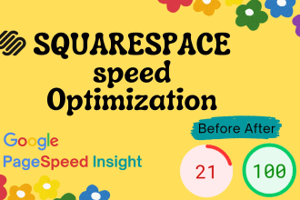 do squarespace speed optimization on google pagespeed and gtmetrix