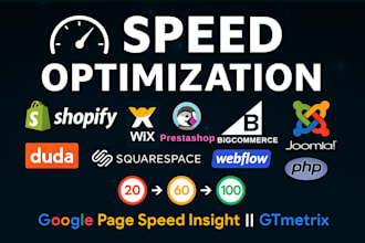 do shopify wix webflow prestashop squarespace bigcommerce speed optimization