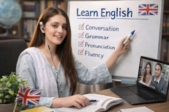 be your native english teacher or tutor