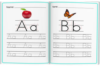 design awesome coloring pages, worksheets, kids activity books