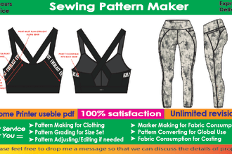 do all kind of clothing sewing pattern and cad grading