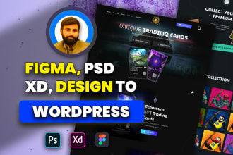 convert figma to wordpress, PSD to wordpress using elementor