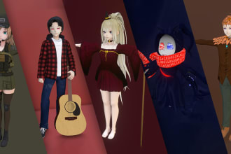 do custom vrchat avatar for you