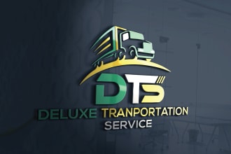 design transport logistic dispatcher automotive towing truck logo