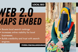 embed your google map in top web 2 0 websites for local SEO ranking