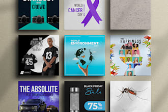 design stunning social media posts and feed banners