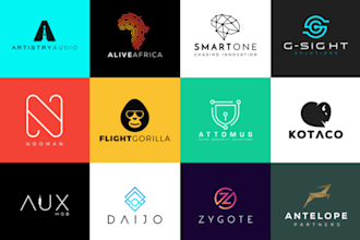 create minimalist vector logo and brand identity assets