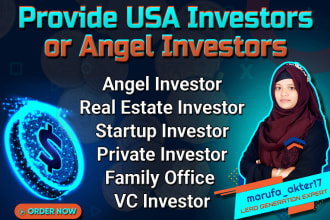 provide 10k valid email list of  USA investors or angel investors