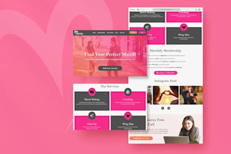design modern landing page UI and website layouts