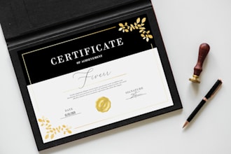 design awesome certificate only for you