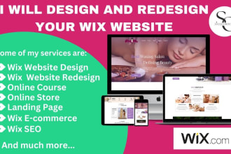 design, develop and redesign your business wix website